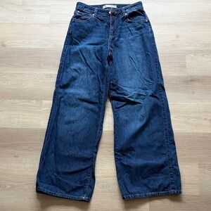 DENVER HAYES - HIGH RISE WIDE LEG - DARK BLUE - Size 8